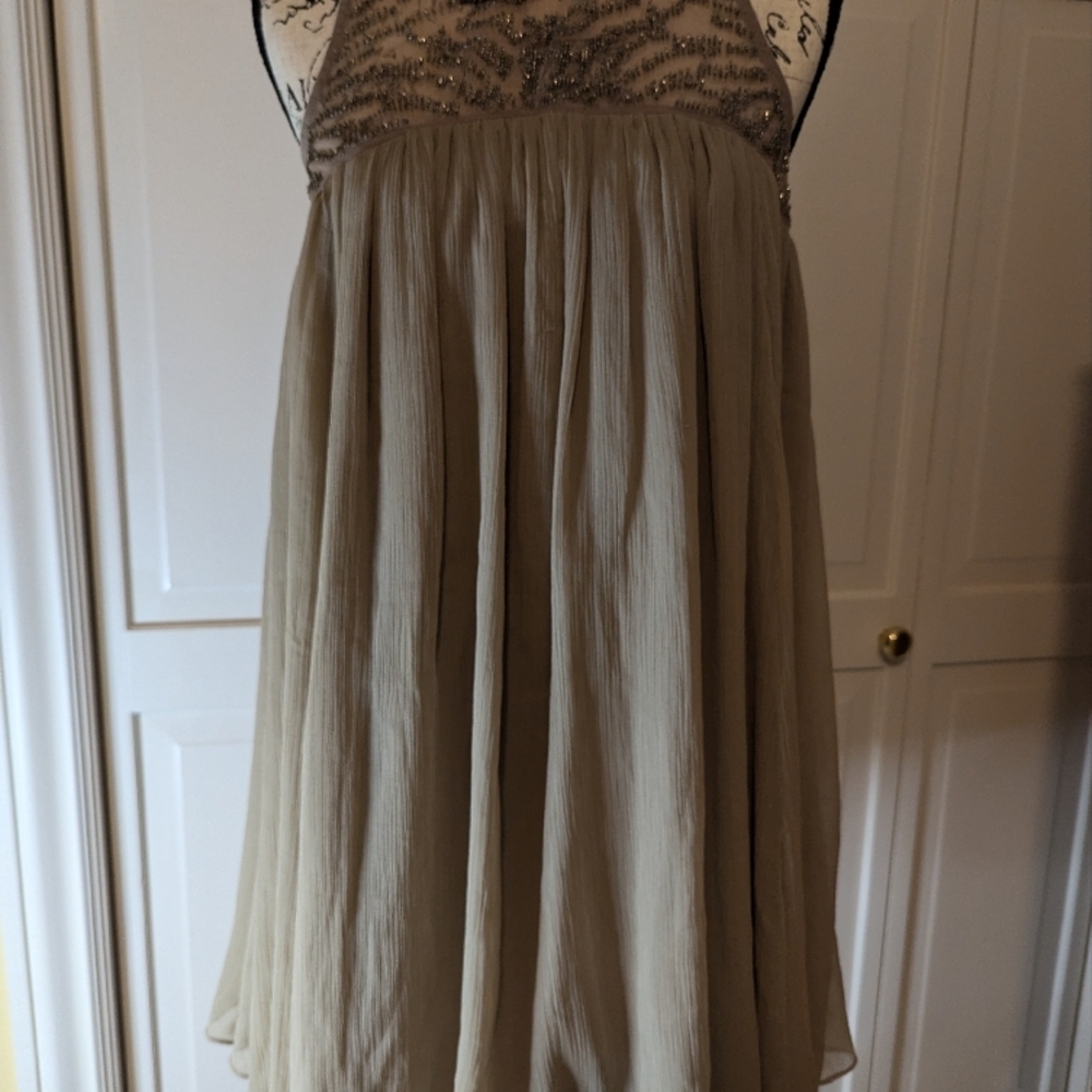 Moulinette Soeurs Beige Mini Dress